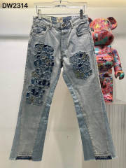 [Best Quality]1:1 Gallery Dept G Patchwork Denim Jeans 23SS Pants