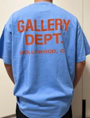 Gallery Dept Red Logo T-Shirt Blue