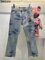 [Best Quality]1:1 Gallery Dept G Embroidered Colorful Logo Denim Jeans 23SS Pants