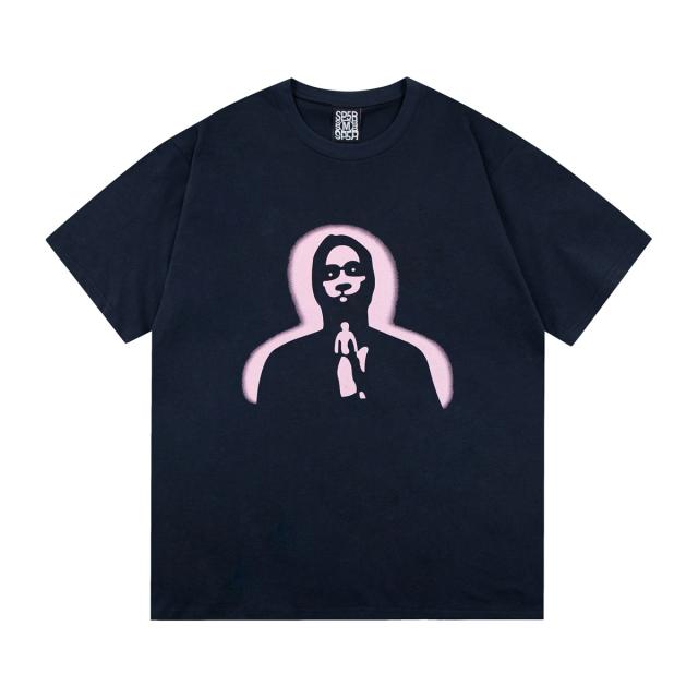 Spider Praying T-Shirt (Black/Navy Blue/Brown)