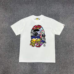 1:1 Quality Bape Ape Big Ape Logo T-Shirt Black White