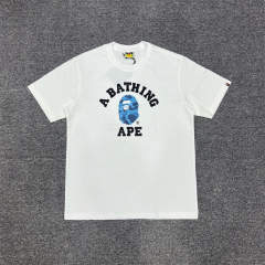 1:1 Quality Bape Ape Classic Camo Logo T-Shirt Black White