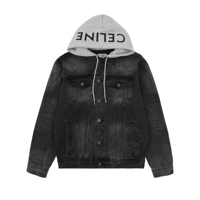 C Denim Hooded Jacket