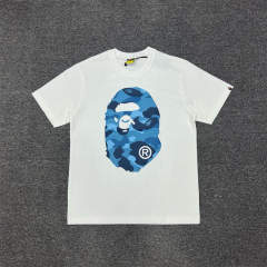 1:1 Quality Bape Ape Classic Camo Logo T-Shirt Black White