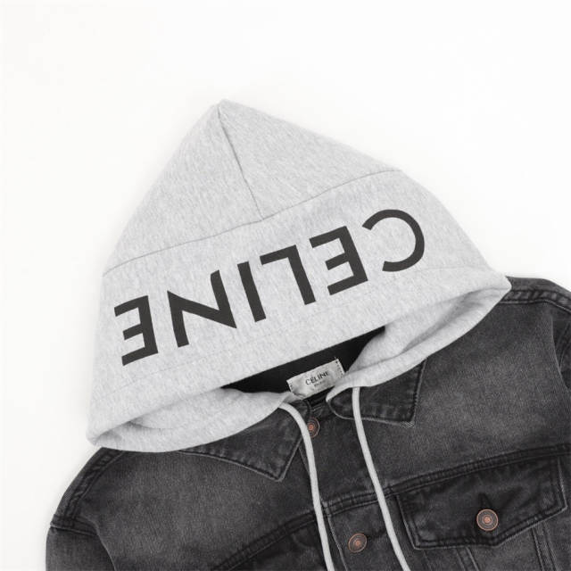 C Denim Hooded Jacket