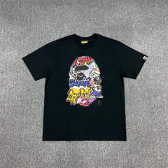 1:1 Quality Bape Ape Big Ape Logo T-Shirt Black White