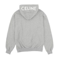 C Zipped Hoodie Gray Black