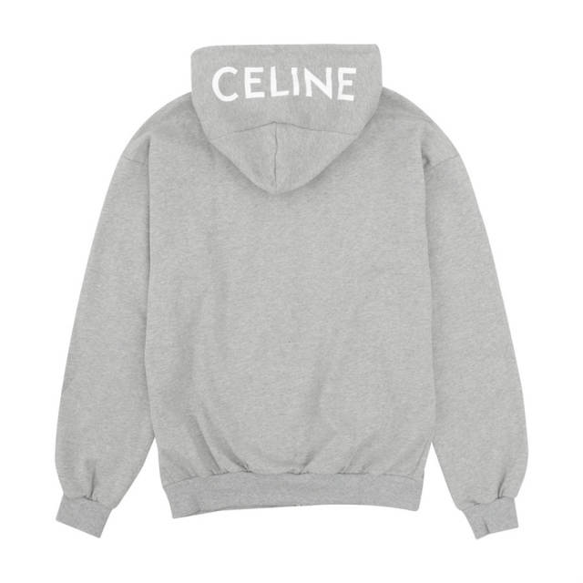 C Zipped Hoodie Gray Black