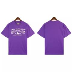 Denim Tears Orange Logo T-Shirt Black Blue