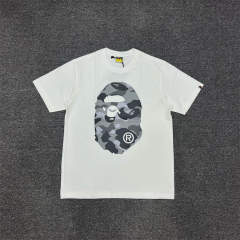 1:1 Quality Bape Ape Classic Camo Logo T-Shirt Black White
