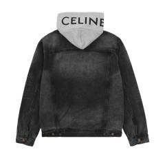 C Denim Hooded Jacket