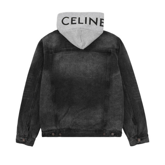 C Denim Hooded Jacket