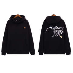 Palm Angels Pin Hoodie Black Beige