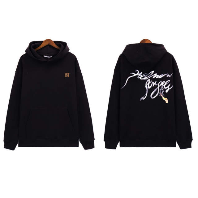 Palm Angels Pin Hoodie Black Beige