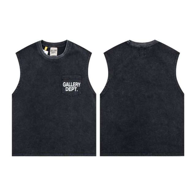 Gallery Dept Letter Pocket Vest Black