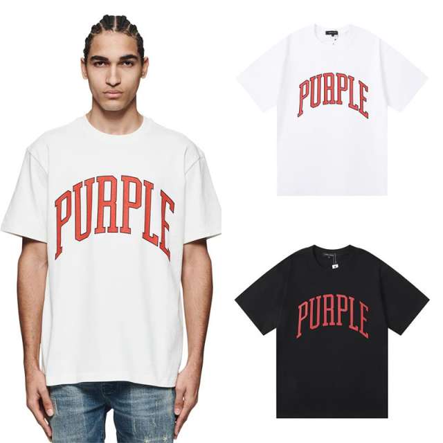 PURPLE BRΑND Orange Arc Logo Black White