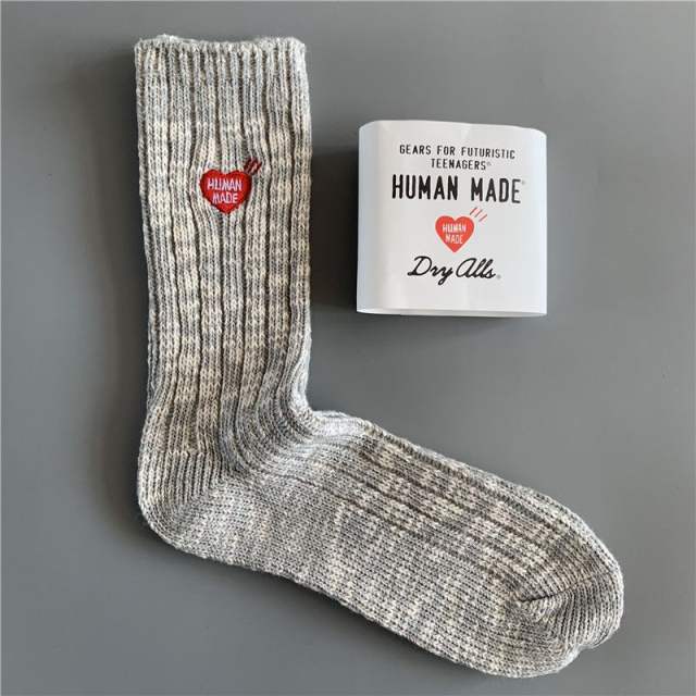HUMAN MADE Polar Bear Embroidered Socks