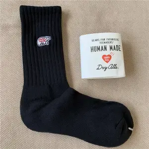 HUMAN MADE Love Heart Embroidered Polar Bear Socks