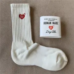 HUMAN MADE Love Heart Embroidered Polar Bear Socks