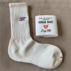 HUMAN MADE Love Heart Embroidered Polar Bear Socks