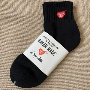 HUMAN MADE Love Heart Embroidered Polar Bear Socks