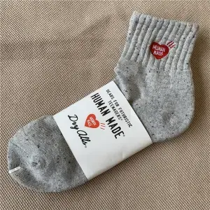 HUMAN MADE Love Heart Embroidered Polar Bear Socks