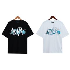 @miri Coiled Dragon Letter Tee Black White