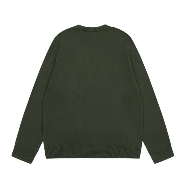 Stussy Swirl Pattern Sweater Green White 3 Colors
