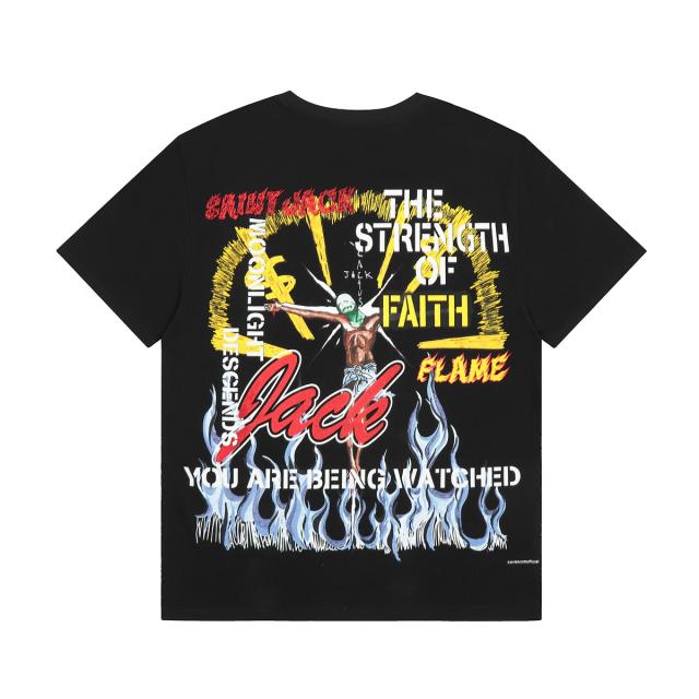 Travis Scott Utopia Merch T-Shirt Black White Style 1