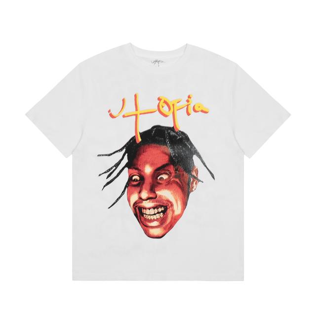 Travis Scott Utopia Merch T-Shirt Black White Style 5