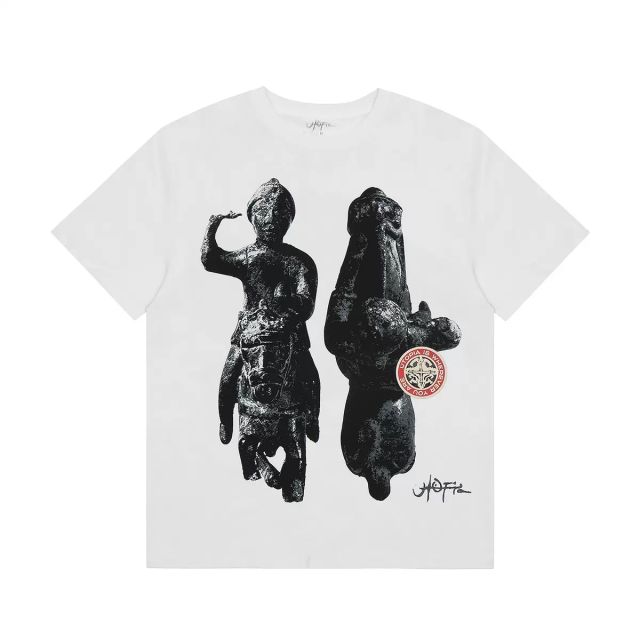 Travis Scott Utopia Merch T-Shirt Black White Style 7