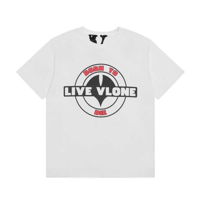 Vlone Born to Die Letters tee White Black