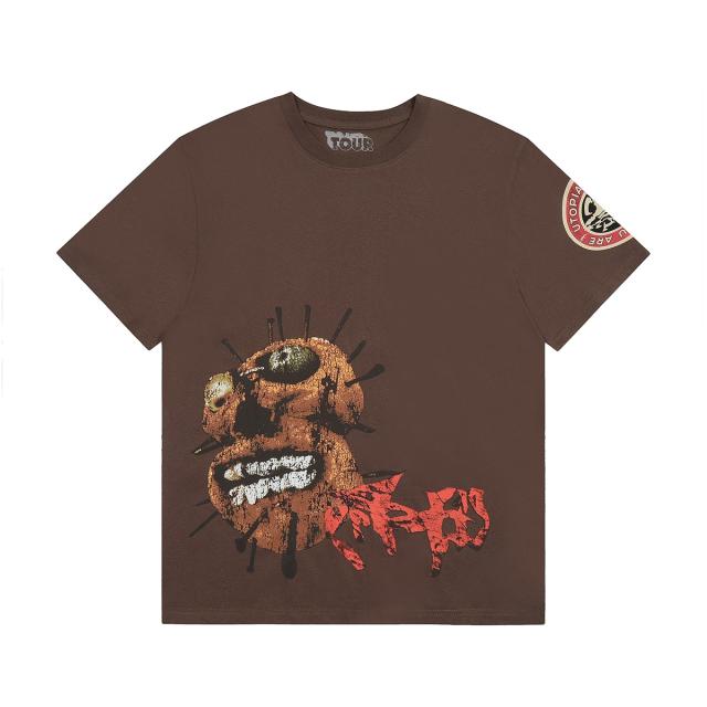 Travis Scott Utopia Merch T-Shirt Brown Style 11