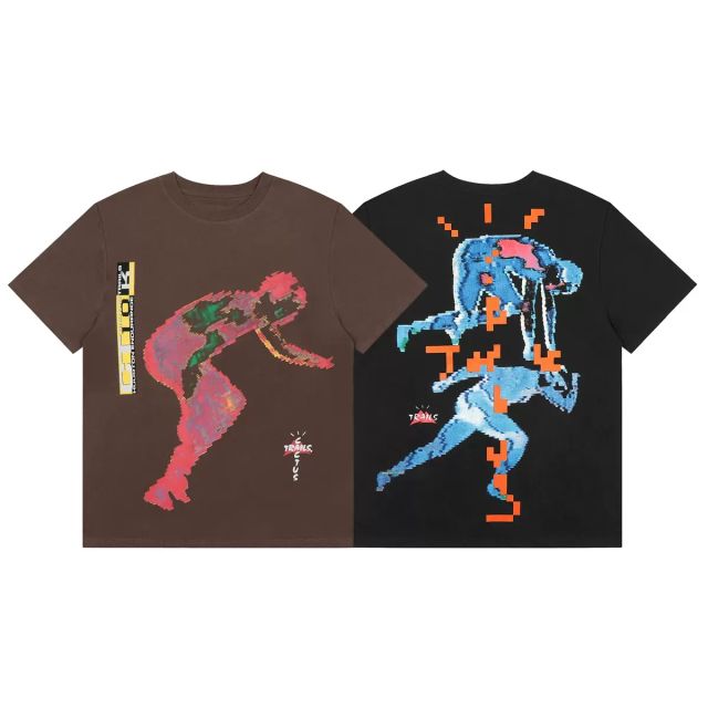 Travis Scott Utopia Merch T-Shirt Black Brown Style 10