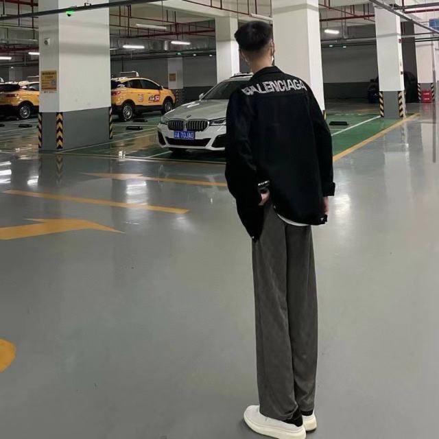 BLCG Swar0vski Crystal Letter Denim Jacket