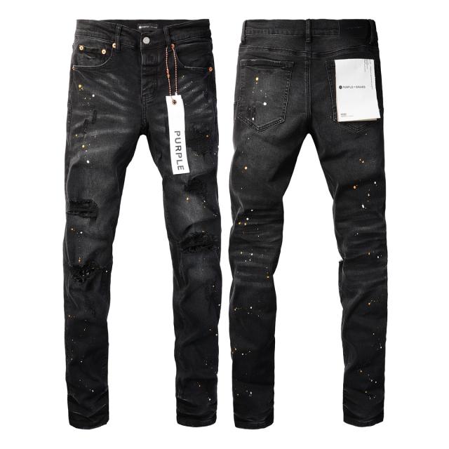 [Best Quality]1:1 PURPLE BRΑND Embroidered Logo Jeans #9045