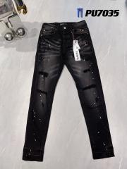 [Best Quality]1:1 Purple Brand Embroidered Logo Jeans 23SS Pants #9045