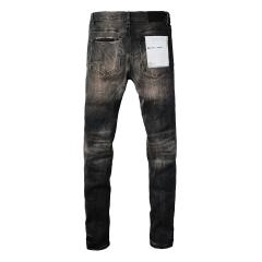 [Best Quality]1:1 PURPLE BRΑND Rust-colored Wash Water Jeans
