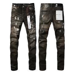 [Best Quality]1:1 PURPLE BRΑND Embroidered Logo Jeans 23SS Pants #9030