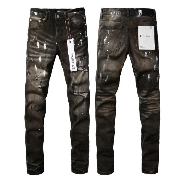 [Best Quality]1:1 PURPLE BRΑND Embroidered Logo Jeans 23SS Pants #9030