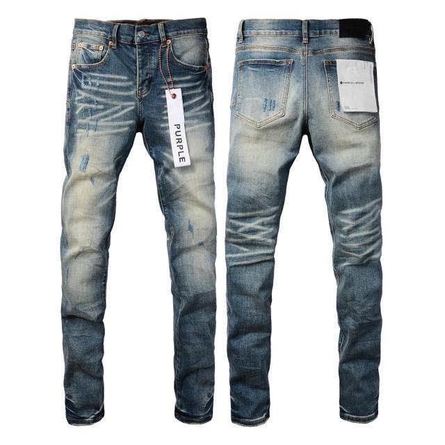 [Best Quality]1:1 PURPLE BRΑND Embroidered Logo Jeans 23SS Pants #9055