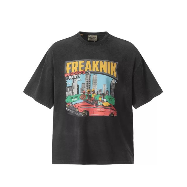 Gallery Dept Cartoon Play Car Print T-shirt Black
