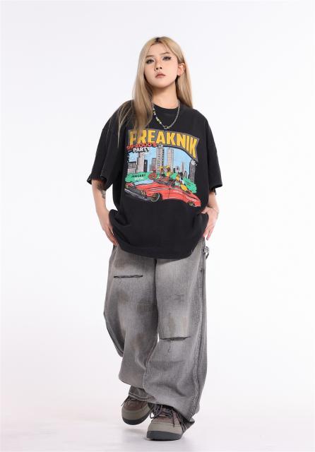 Gallery Dept Cartoon Play Car Print T-shirt Black