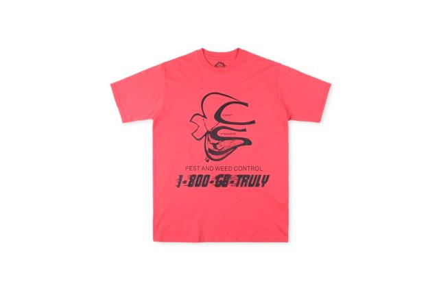 Spider Abstract Line Letter Print Round Neck Short Sleeve