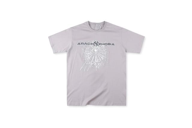 Spider Phobia NY White Spider Web Print Tee