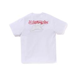 Bape Polar Bear Print Tee Black White