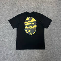 1:1 Bape Yellow Green Big Head Tee White Black