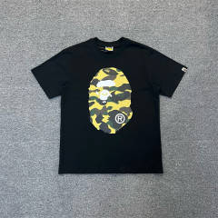 1:1 Bape Yellow Green Big Head Tee White Black