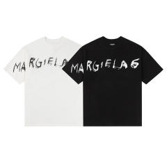 MM6 Majuscule Letters Tee Black White