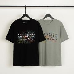 MM6 Color Calendar Tee Black Grey